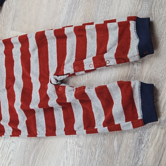 Child of Mine boys 24m fleece sloth one-piece outfit striped warm soft winter 24 - Picture 3 of 5